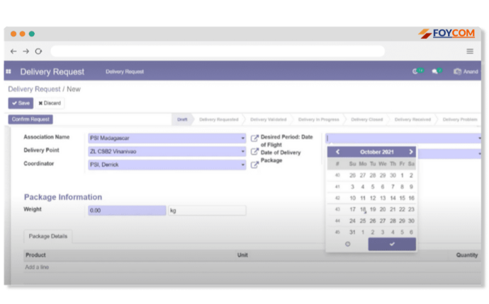 Delivery Request Portal